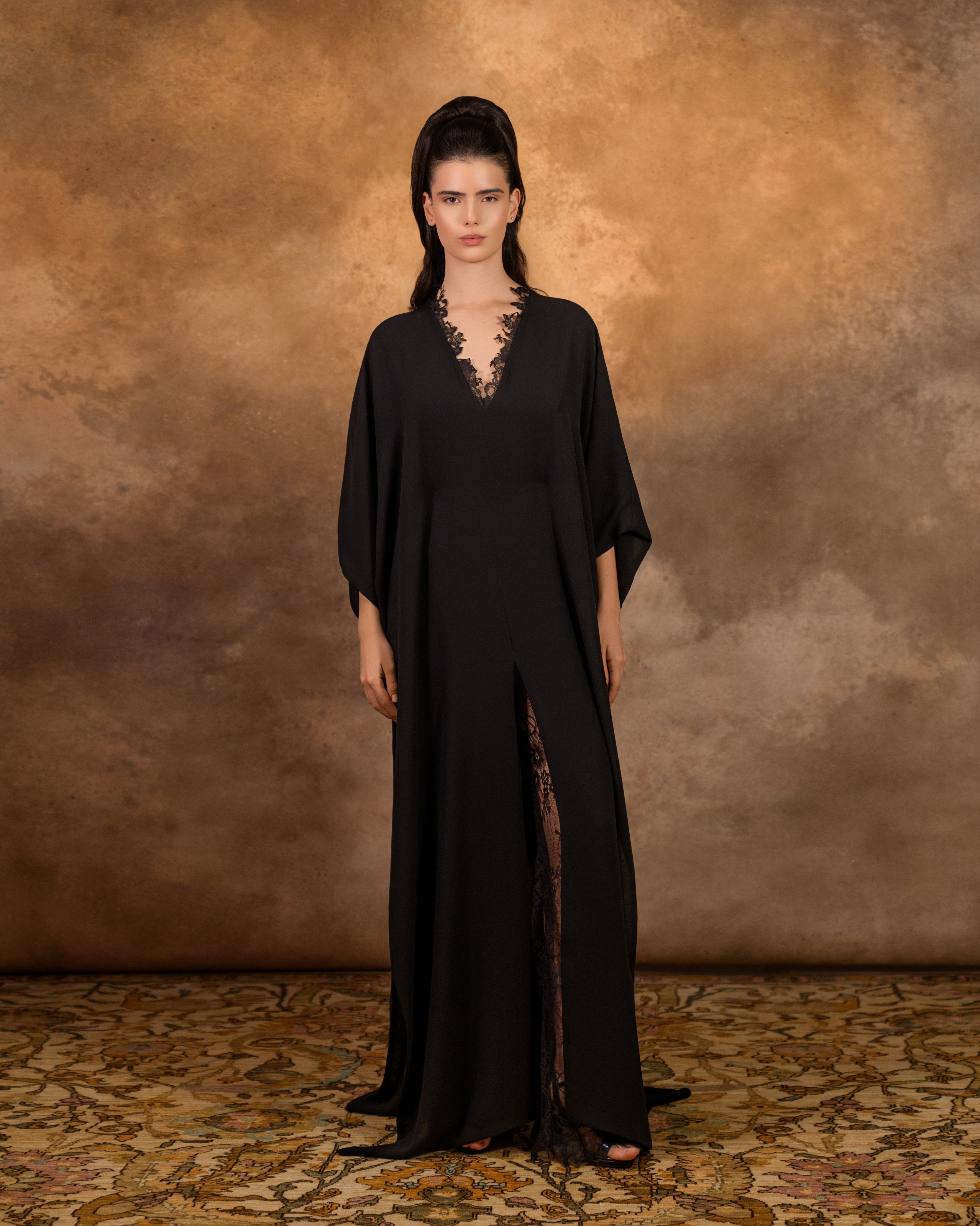 Crepe with dantel pants