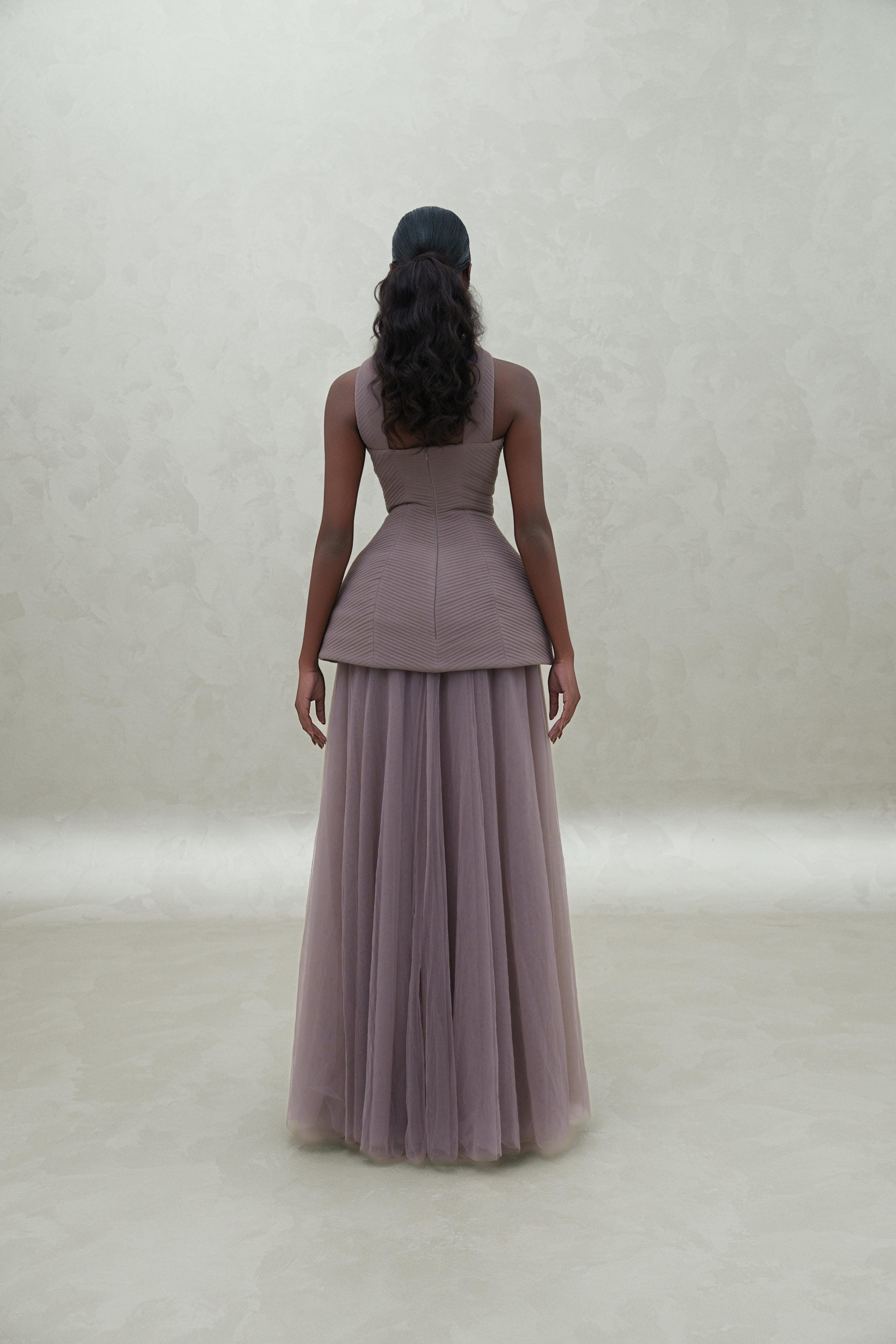 Shawl and Corset with Tour Dress