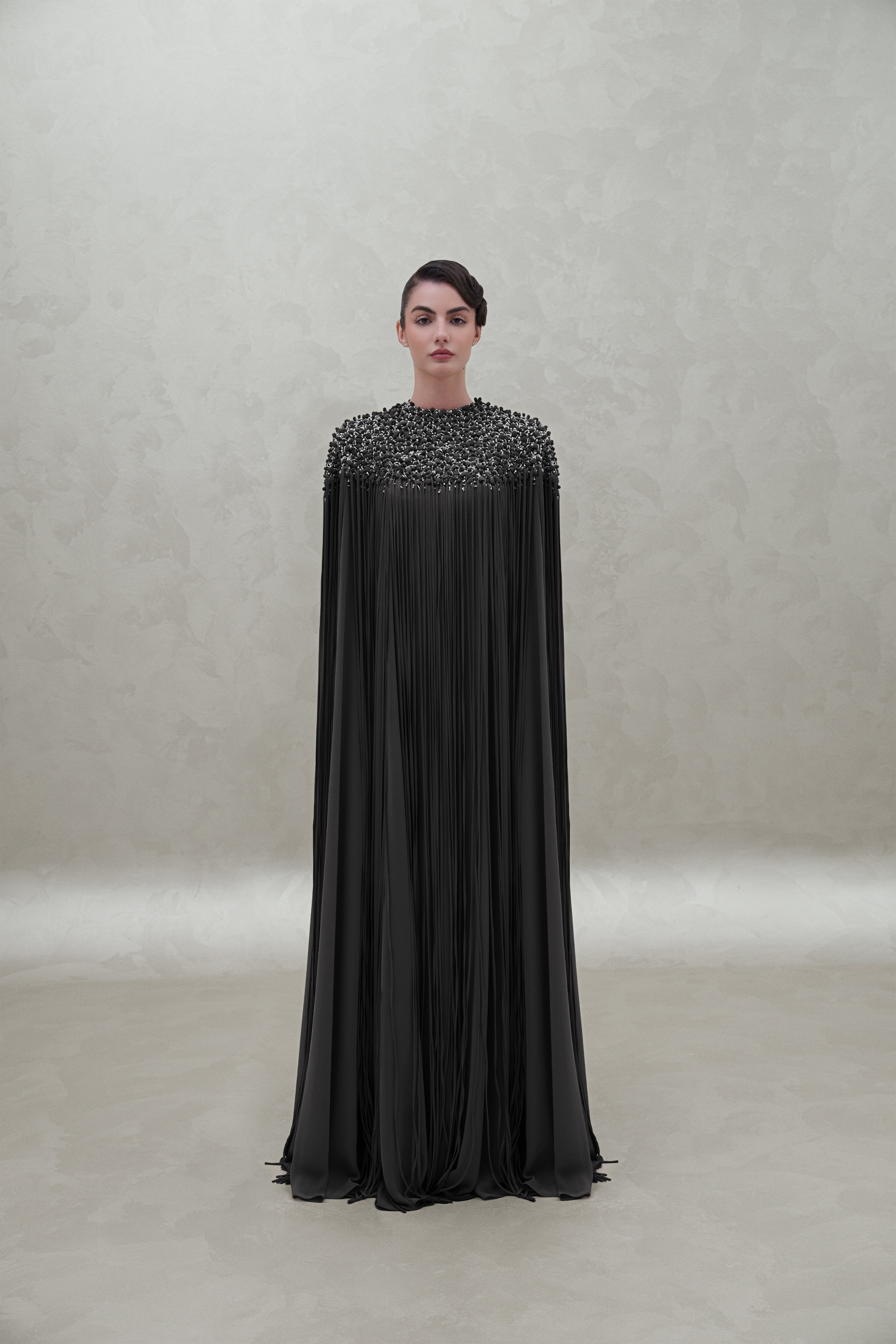 crystal chest hem dress