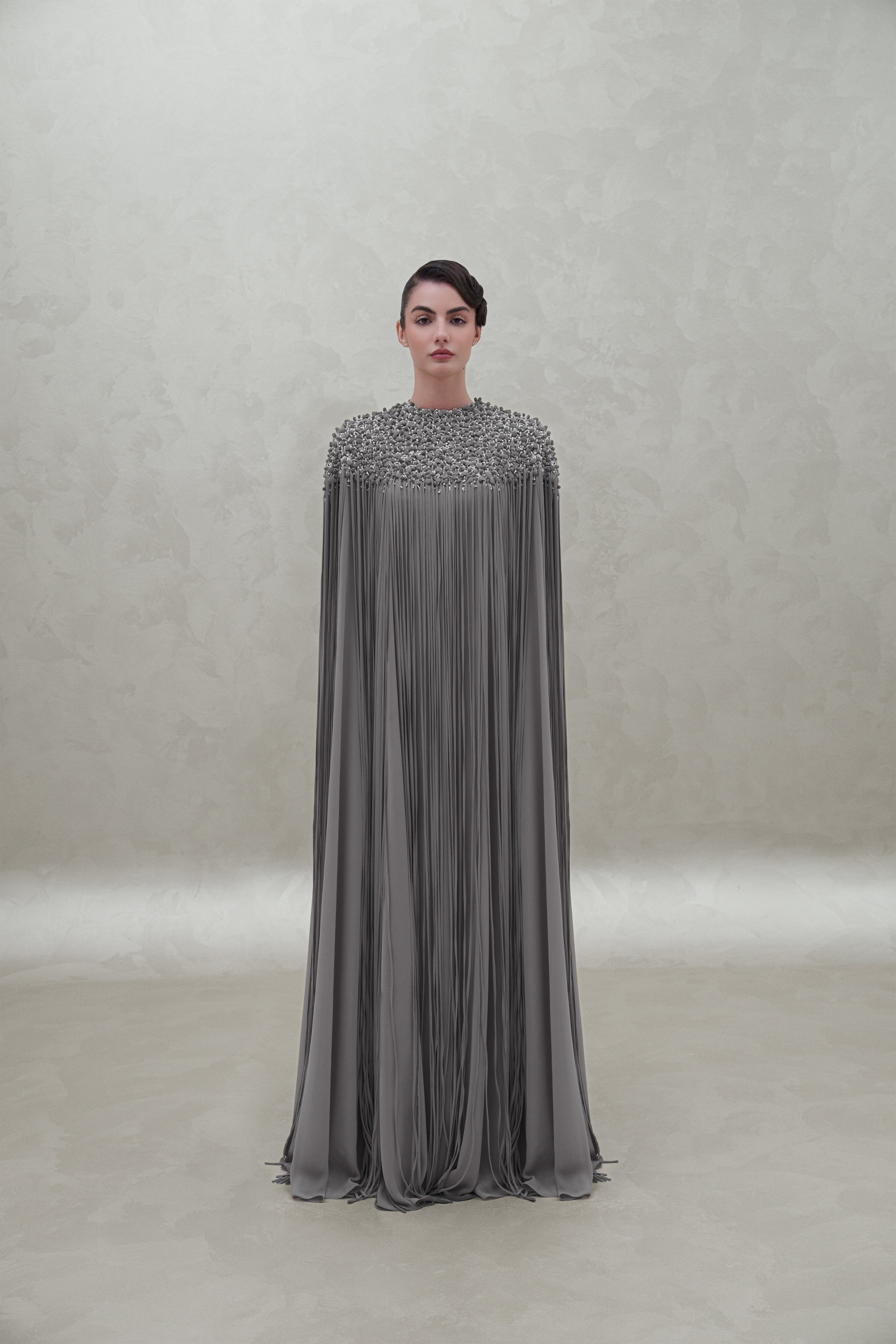 crystal chest hem dress